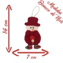 Ver imagem 5 de Kit 18 Peças Enfeite Árvore Natal Pendente Papai Noel Boneco De Neve 14cm