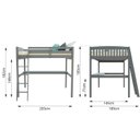 Ver imagem 3 de Cama Individual Alta com Escrivaninha - Everest Branco
