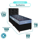 Ver imagem 3 de Kit Cabeceira + Cama Box Bau + Colchão Solteiro Molas Ensacadas Petrus Paropas