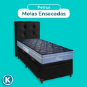 Ver imagem 4 de Kit Cabeceira + Cama Box Bau + Colchão Solteiro Molas Ensacadas Petrus Paropas