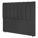 Ver imagem 1 de Cabeceira Cama Box Casal Queen Size Kharla 160cm Veludo Cinza - Desk Design