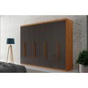 Ver imagem 1 de Guarda Roupa Casal Heros com 8 Portas e 4 Gavetas Moderna