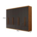 Ver imagem 3 de Guarda Roupa Casal Heros com 8 Portas e 4 Gavetas Moderna