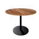 Ver imagem 4 de Mesa de Reunião Circular 110cm Pé Disco Metálico MDP Nogal com Preto F5 Office