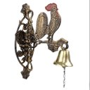 Ver imagem 3 de Sino Galo Parede Bronze Base Alumínio Fazenda Sítios Granjas