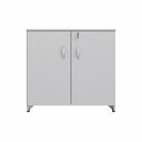 Ver mais imagens de Armário Baixo New City 2 Portas 80 cm Cinza Cristal Gebb Work