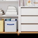 Ver imagem 4 de Guarda Roupa de Bebê 4 Portas 3 Gavetas Bala de Coco Expresso Moveis Branco/Nature