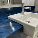 Ver imagem 1 de Adesivo para Pia Bancada Imprimax Gold Pedra Mármore Azul Macaúbas Tacolado Papel de Parede 1,22 X 1