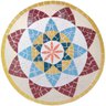 Mandala Indiana I Piso Mosaico Ceramico Tamanho 80cm - 1