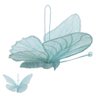 Borboleta Decorativa de Páscoa Pendurada Turquesa 20x15x5cm - 3