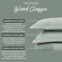 Ver mais imagens de Kit Cobre Leito Colcha Blend Percal 300 Fios Dupla Face Linho Mesclado com Fronhas Queen 03 Peças