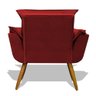 Potrona Opala Decorativaa Veludo Vermelho - 2