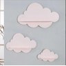 Decoração Infantil Prateleiras Nuvem Nicho 3 Un Quarto Rosa - 3