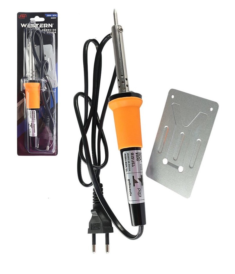 Ferro de Soldar Potência 30w com Suporte Profissional 110v