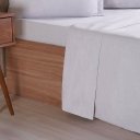 Ver imagem 3 de Jogo de Cama Solteiro 3 Pçs Line Stile 100% Poliéster 88x188x30cm Cinza Fog