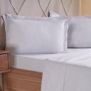 Ver imagem 4 de Jogo de Cama Solteiro 3 Pçs Line Stile 100% Poliéster 88x188x30cm Cinza Fog