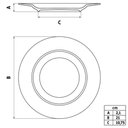 Ver imagem 3 de Jogo 6 Pratos Sobremesa 21cm em Porcelana Tramontina Pratinho Servir Doces Tortas Decorado Lilla