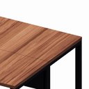 Ver imagem 5 de Plataforma de Trabalho 1,40 m X 1,20 m 2 Pessoas Design Industrial 100% MDF F5 Office Cor:Nogal com