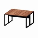 Ver imagem 2 de Plataforma de Trabalho 1,40 m X 1,20 m 2 Pessoas Design Industrial 100% MDF F5 Office Cor:Nogal com