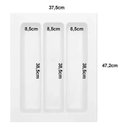 Ver imagem 4 de Organizador de Gavetas com 3 Divisor de Talheres - Branco