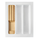 Ver imagem 5 de Organizador de Gavetas com 3 Divisor de Talheres - Branco