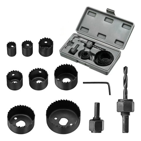 Jogo de Serra Copos 11 Peças com Maleta Sn46 Snel Ferramentas