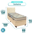 Ver imagem 3 de Conjunto Cama Box Bau Blindado Solteiro + Colchão D33 Maxsono Paropas + Cabeceira