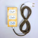 Ver imagem 2 de Extensão Madeira Régua Elétrica 3 Tomadas Branca