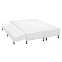 Ver imagem 1 de Cama Box Base c/Auxiliar Universal King Poli Tecido White (193x203x27) - Castor