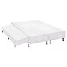 Cama Box Base c/Auxiliar Universal King Poli Tecido White (193x203x27) - Castor - 1