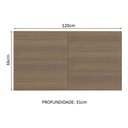 Ver imagem 3 de Armário Aéreo Madesa Stella 120 cm 2 Portas Branco/Rustic