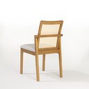 Ver imagem 7 de Cadeira de Madeira Maciça Hermes Tela no Encosto Cappuccino / Linho