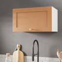 Ver imagem 1 de Armário Aéreo Planejado Porta Basculante 60cm Arizona CabeCasa MadeiraOriginals Laranja/Branco/Terracota