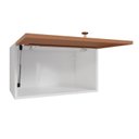 Ver imagem 6 de Armário Aéreo Planejado Porta Basculante 60cm Arizona CabeCasa MadeiraOriginals Laranja/Branco/Terracota