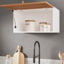 Ver imagem 4 de Armário Aéreo Planejado Porta Basculante 60cm Arizona CabeCasa MadeiraOriginals Laranja/Branco/Terracota
