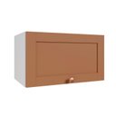 Ver imagem 2 de Armário Aéreo Planejado Porta Basculante 60cm Arizona CabeCasa MadeiraOriginals Laranja/Branco/Terracota
