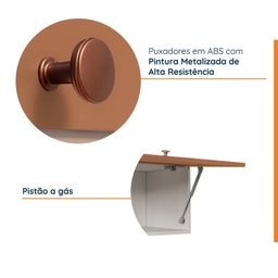 Armário Aéreo 1 Porta Basculante 60cm Arizona Cabecasa Madeiramadeira - 5