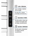 Ver imagem 4 de Toalheiro Elétrico Térmico Inox 304 Preto Fosco Timer Digital 2 Toalhas - Fio Lado Direito - 220V