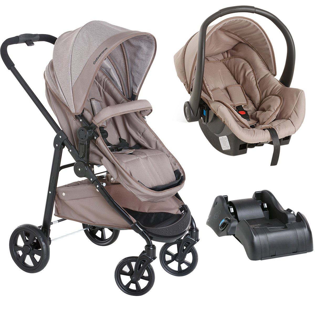 Carrinho de Bebê Para Passeio Olympus 3 em 1 Com Bebê Conforto Cocoon e ...