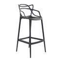 Ver imagem 2 de Kit 2 Banquetas Aviv Allegra Solna Fratini 109 Cm (altura) Polipropileno Cor Preto