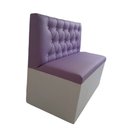 Ver imagem 1 de Poltrona Booth 1.10m 2 Lugares Lilás e Branco.