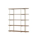 Ver imagem 3 de Estante de Livros 5 Prateleiras Aço com Mdf Enya 180 Cm - Canella C/ Champanhe