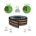 Ver imagem 4 de Painel Ripado Laminado de Eva Autocolante Flexível Rolo 10mt Madeto Nogueira Intenso