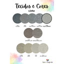 Ver imagem 4 de Cabeceira Estofada Casal com Abas Não É Segredo Linho Cinza Clarinho 140x120