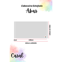 Ver imagem 5 de Cabeceira Estofada Casal com Abas Não É Segredo Linho Cinza Clarinho 140x120