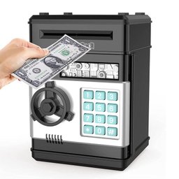 Cofre Eletrônico Digital Mini Caixa com Segredo de 4 Dígitos e Inserção Automática de Notas - 2