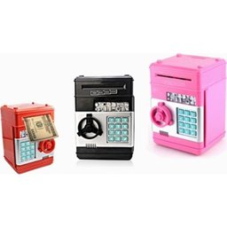 Cofre Eletrônico Digital Mini Caixa com Segredo de 4 Dígitos e Inserção Automática de Notas - 3