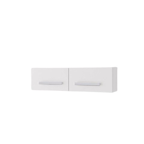 Armário Aéreo para Geladeira Mara 80cm 2 Portas para Cozinha Cor:branco