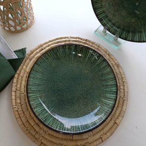 Prato Fundo Tunisia Verde 25cm - Alleanza