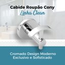Ver imagem 3 de Cabide Para Roupa Banheiro De Metal Cromado Formato Cony